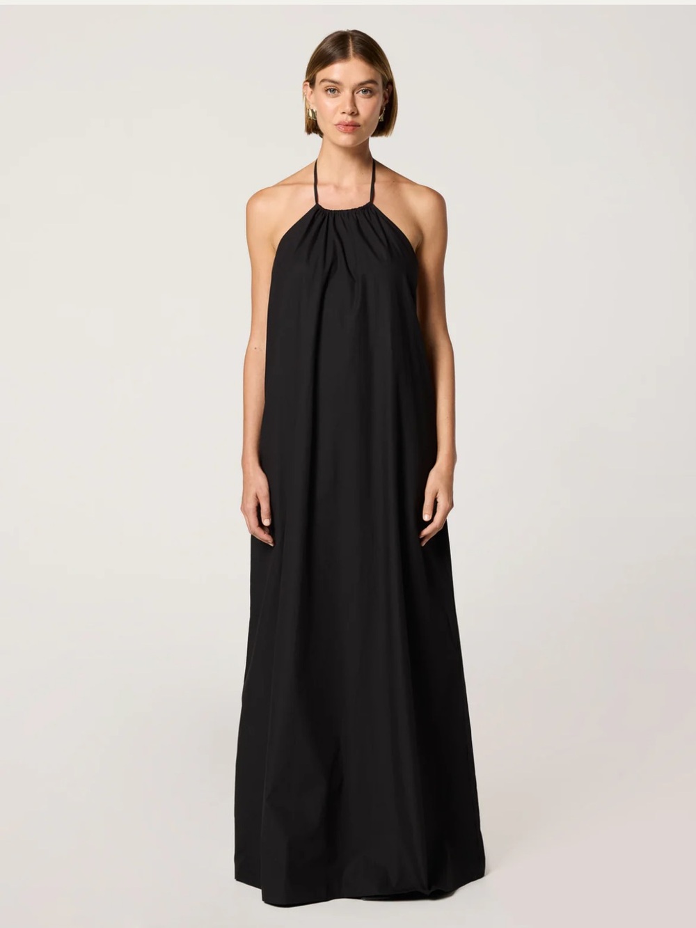 Clyque Tauni Black Halter Maxi Dress